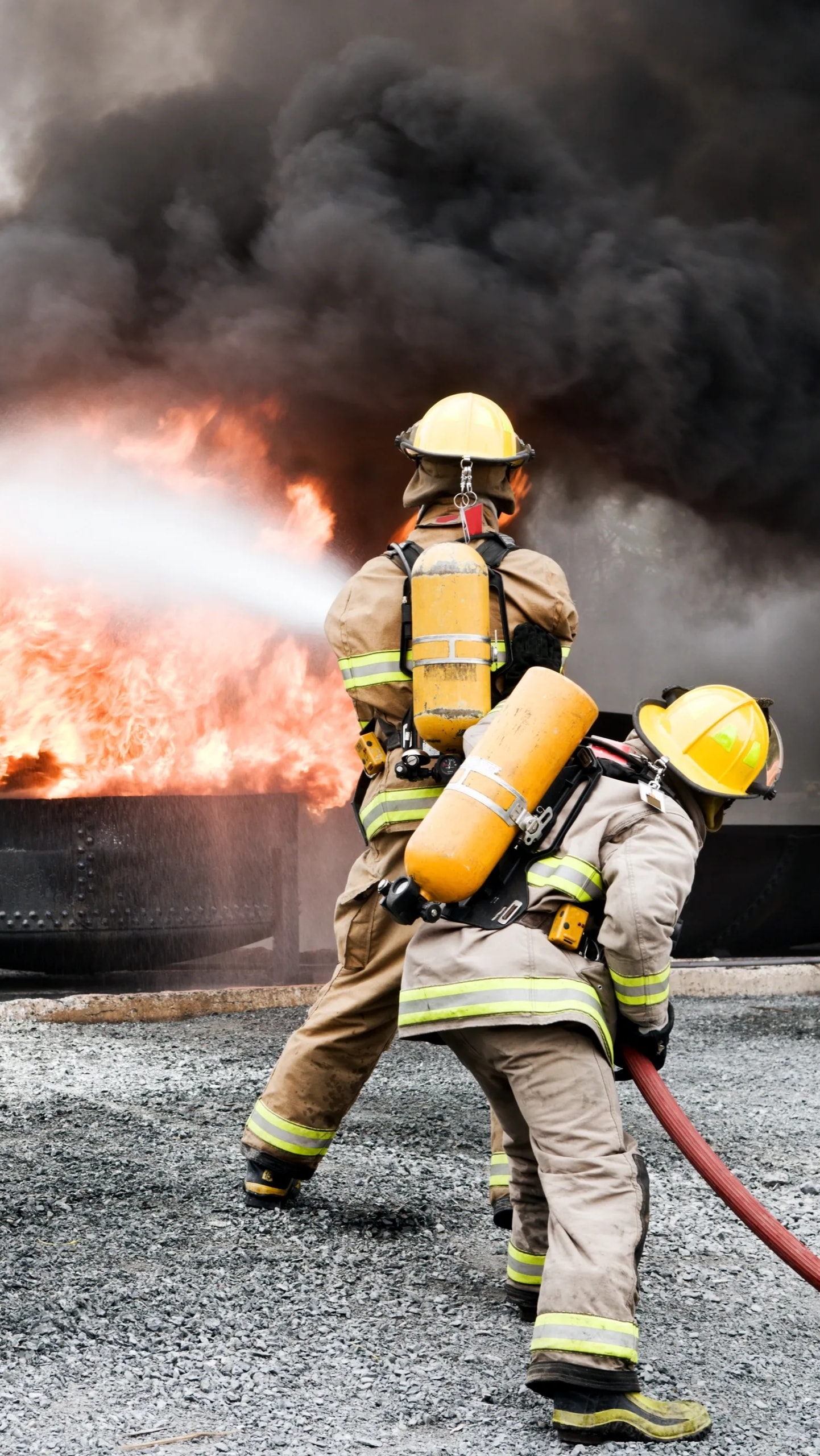 Stunt performer at work on a film production